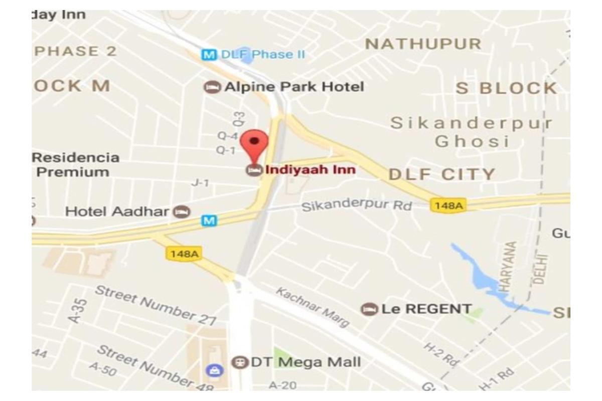 Indiyaah Inn Gurgaon Ngoại thất bức ảnh